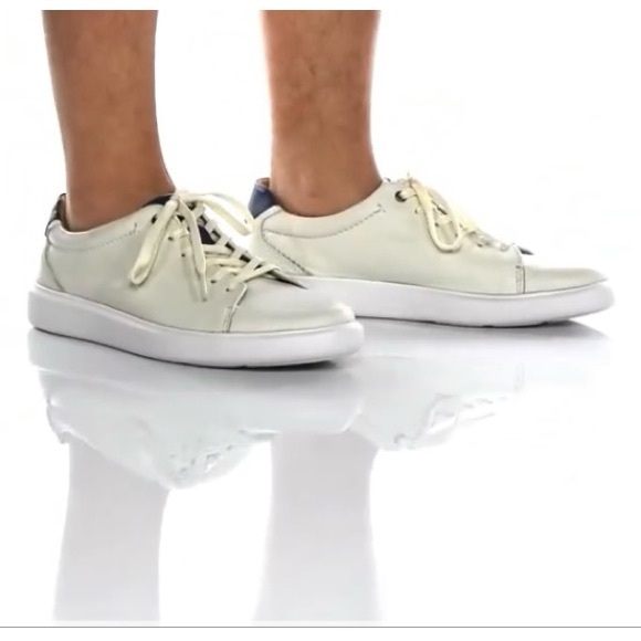 Clarks Cambro Men's Low-Top 7.5 M Casual Sneakers Vanilla White - Picture 2 of 10